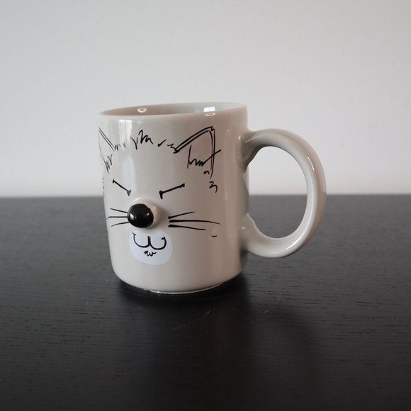 Vintage Cat Mug 3D / Mount Clemens Pottery Cat Mug - Picture 5 of 12